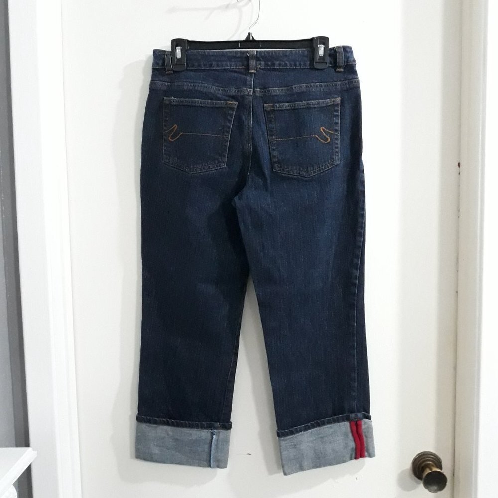 High Sierra Women's Cuffed Capris Blue Jeans - Picture 5 of 9
